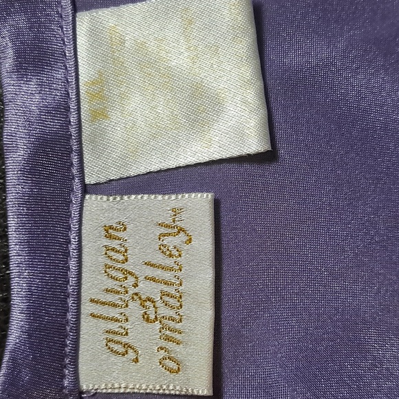 Gilligan & O'Malley Lavender Satin Chemise Slip Dress Date Night - Picture 6 of 7
